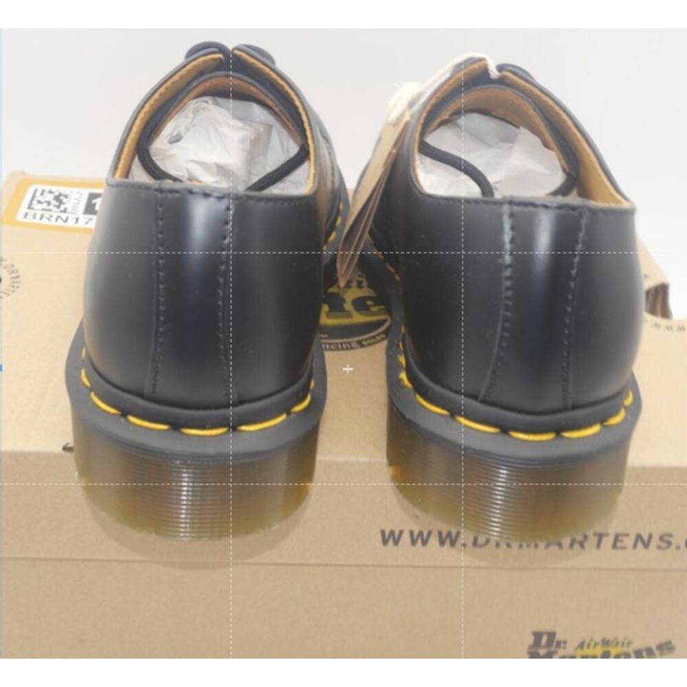 Dr. Martens Women's 6 1461 Smooth Oxford Black Leather Shoes Men's 5 NEW - Picture 5 of 8